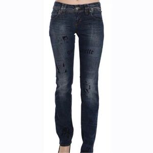 NWT John Galliano Newspaper Skinny Jeans - 26